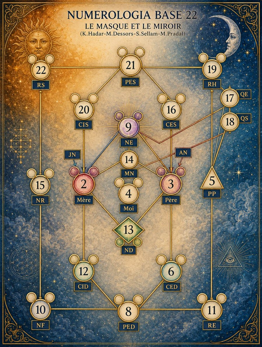 Numerologia base 22, Mappa dei Talenti